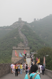 Looking up the Great Wall at Juyongguan