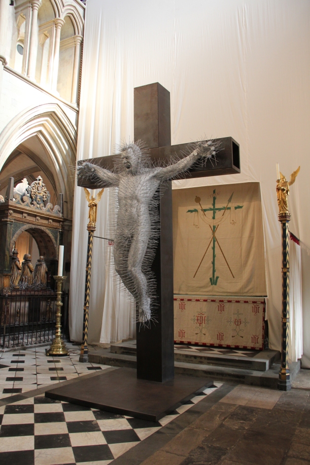 "Die Harder" at Southwark Cathedral by David Mach.