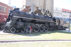 CNR 4-8-4 6213 at the coaling stage.