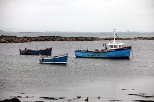 Boats on the west side of Benbecula