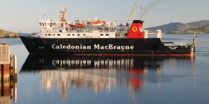 MV Lord of the Isles arriving at Castlebay