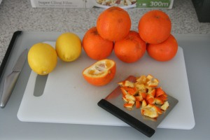 Making Orange and Lemon Marmalade
