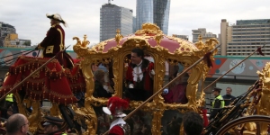 Lord Mayor, Vincent Keaveny, in his ceremonial carriage
