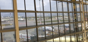 Looking out of Heathrow Terminal 5
